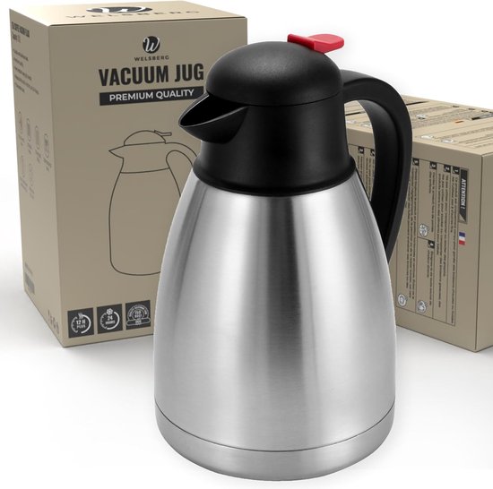 Dubbele Wand Isolatie Kan IBILI - Roestvrij Staal, Dubbele Wand, BPA-vrij Thermoskan 3 Liter