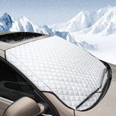 Housse de pare-brise de voiture, housse de pare-brise ultra épaisse, pare-soleil d'hiver, contre la neige, la glace, le gel, le soleil, la poussière UV, résistante à l'eau (140 x 90 cm)