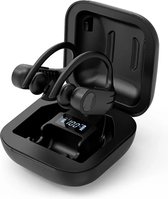 DrPhone DualTune - Bouchons d'oreilles de Sport sans fil - Bouchons d'oreilles Bluetooth 5.0 - Avec TouchControl - Avec VoiceControl - IPX5 étanche - Zwart