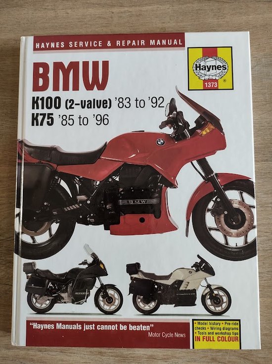 9781859602669 - BMW K100 and 75 Service and Repair Manual (83-96)