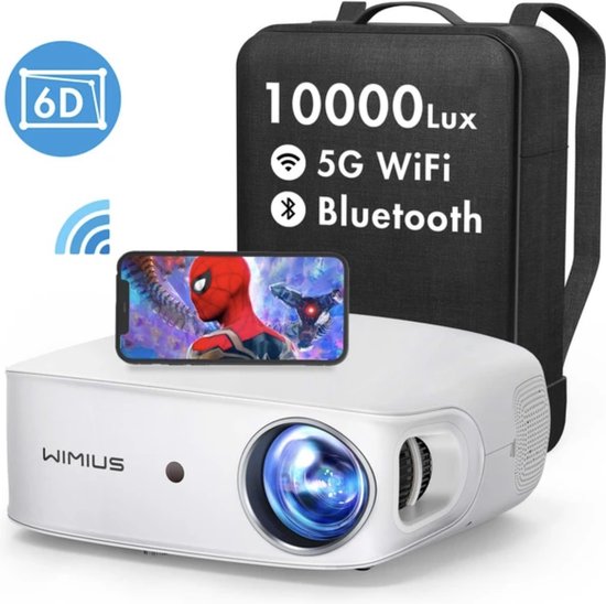 Mini Projecteur avec Bluetooth LED Vidéoprojecteur Portable 1080P