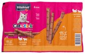Vitakraft Cat Stick Adult - Kalkoen & Lam - 10x 6st