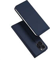 Dux Ducis - Geschikt voor iPhone 15 Pro - Slim bookcase hoesje - Donkerblauw