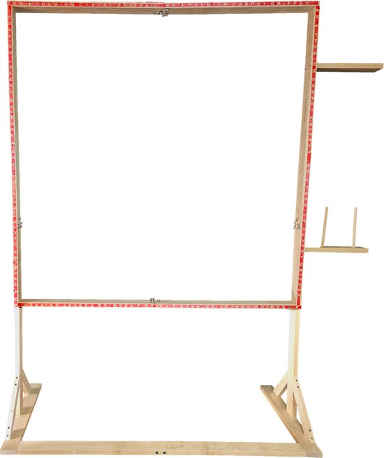 Foto: Tufting frame 140x140cm staand met garen houder voor tuften gun tuft frame beginnerspakket zonder cloth doek