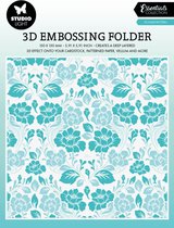 Embossing folder Flower pattern - Essentials nr. 17