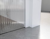 FortiFura Galeria inloopdouche - 180x200cm - ribbelglas - wandarm - mat wit