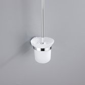 FortiFura Calvi toiletborstel – Toiletborstel met houder – Chroom