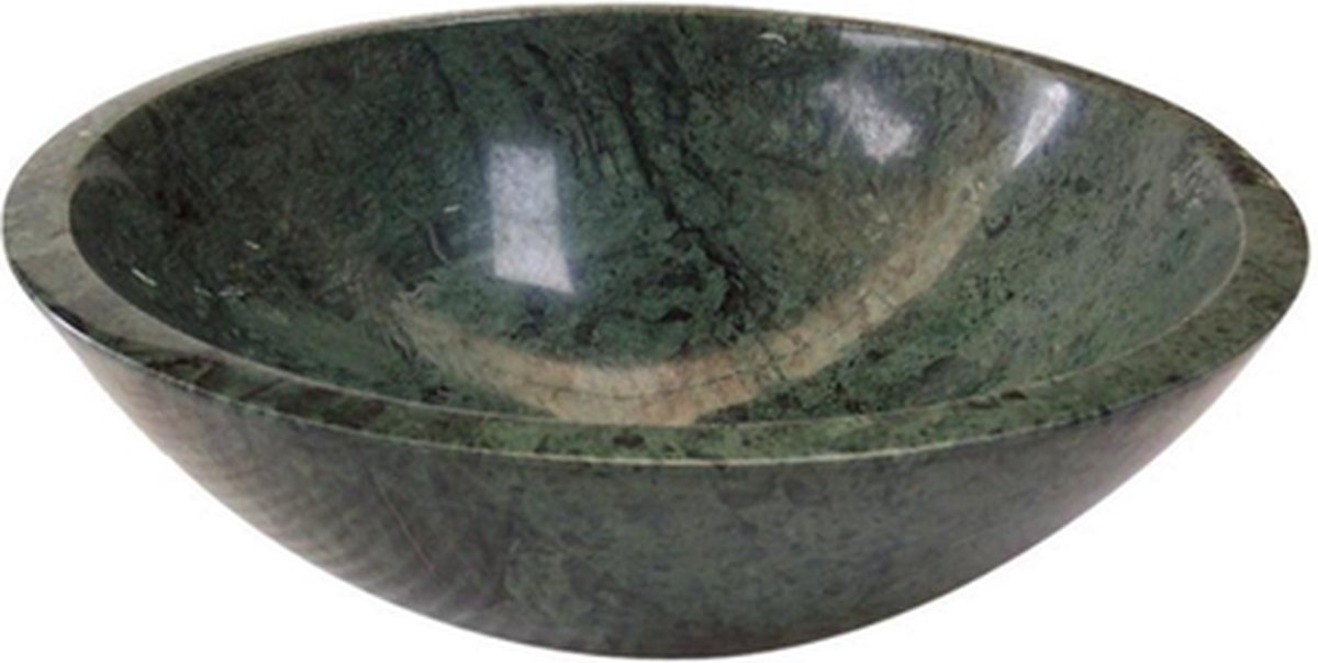 Saniclass Pesca Indian waskom - Ø43x13,5 cm - Marmer groen
