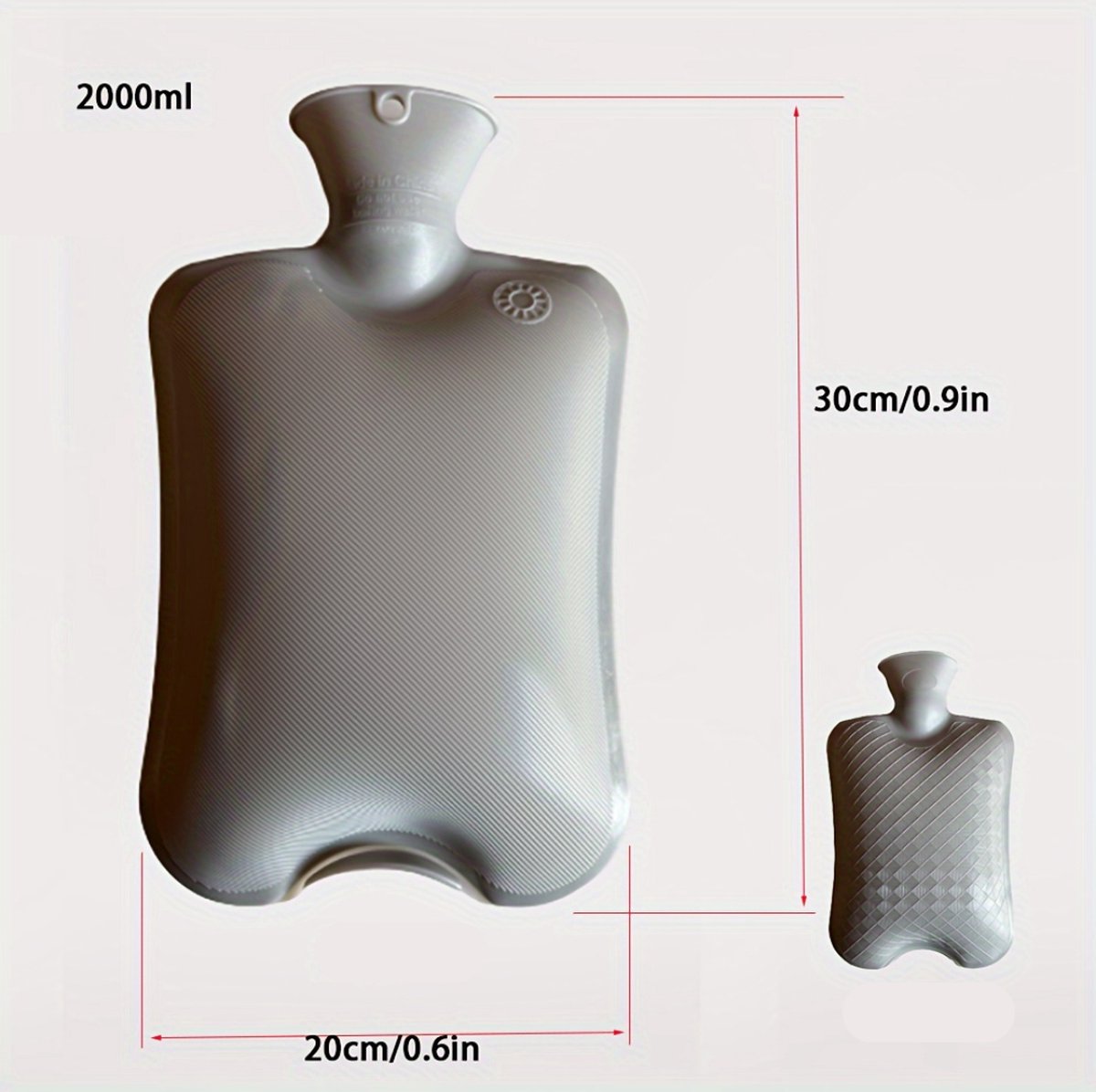Livano Warmwaterzak - Warmtekussen - Warmwaterkruik - Warmtekruik - Knuffel - Kruik - Bag - Met Hoes - Roze - 500ML – foto 2