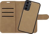 Cazy Uitneembaar Wallet Hoesje geschikt voor Samsung Galaxy A54 - Afneembaar hoesje - Magnetisch - 2-in-1 design - Pasvakjes - Taupe