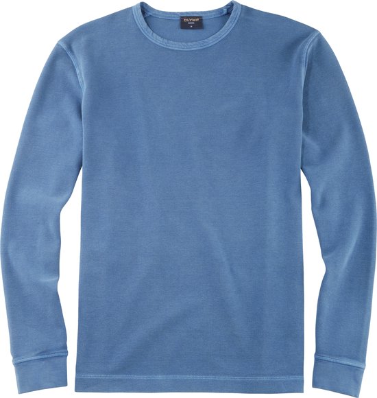 OLYMP T-shirt coupe moderne décontractée - bleu fumée - Taille : L
