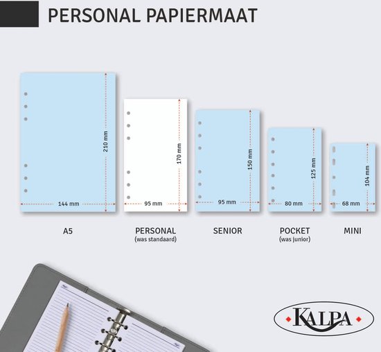 Agendavulling 2025 Kalpa Personal jaardoos 7dagen/2pagina's koop je bij