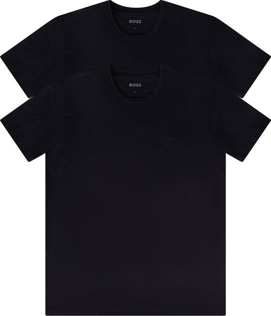 HUGO BOSS Comfort T-shirts relaxed fit (2-pack) - heren T-shirts O-hals - zwart - Maat: