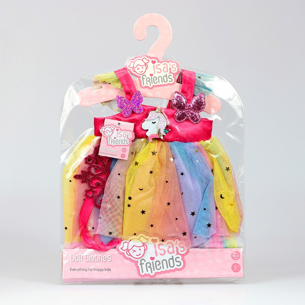 Isa's Friends® - Poppenkleding - Kleertjes geschikt voor o.a. BABY born - 43 cm — afbeelding 8