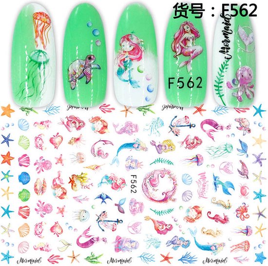 Foto: Nagelstickers prinsesje manicure nagellak plaknagels nageltips