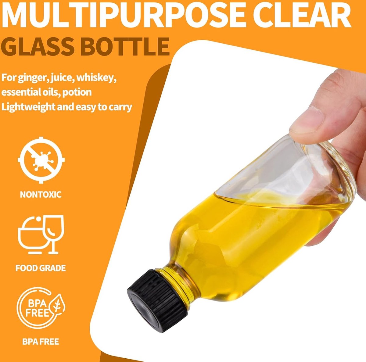 6 stuks smoothieflessen, glazen flessen om te vullen, shotflessen om te vullen, drinkflessen, kleine glazen flessen, mini-glazen met glazen rietjes voor sap, smoothie, melk, school, outdoor, 6 stuks 6 stuks smoothieflessen, glazen flessen om te vullen, shotflessen om te vullen, drinkflessen, kleine glazen flessen, mini-glazen met glazen rietjes voor sap, smoothie, melk, school, outdoor, 6 stuks