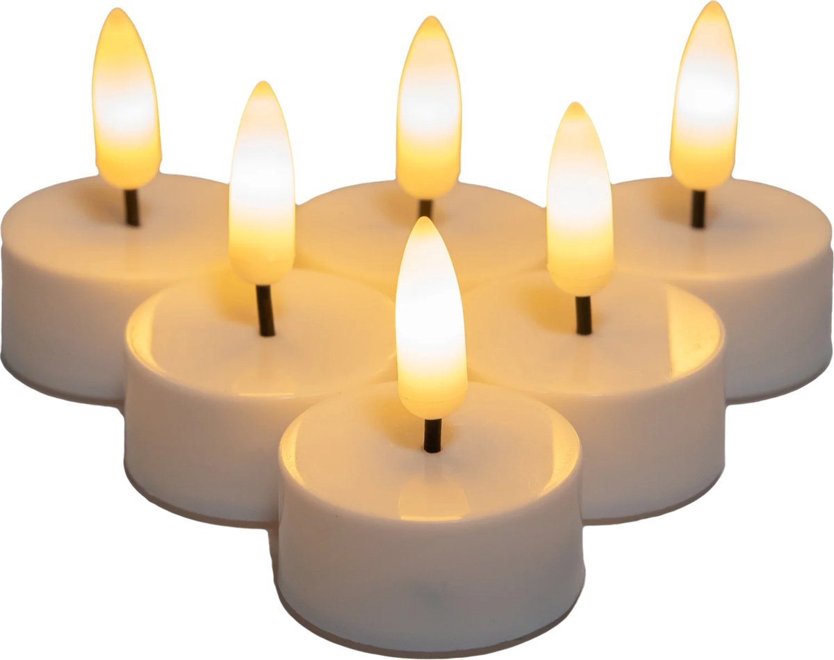 Anna's Collection - LED-waxinelichtjes met afstandsbediening 'Hako