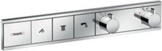 Foto: Hansgrohe rainselect afbouwdeel voor inbouw douchekraan thermostatisch voor 3 functies 52 7x90cm chroom