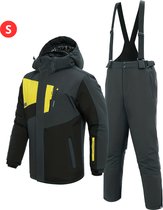 Livano Skipak - SkiBroek - Skijas - Ski Suit - Wintersport - Heren - 2-Delig - Grijs - Maat S