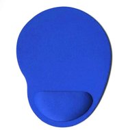 Gadgetpoint - Antislip Muismat - Polssteun - Mousepad - Rond Blauw