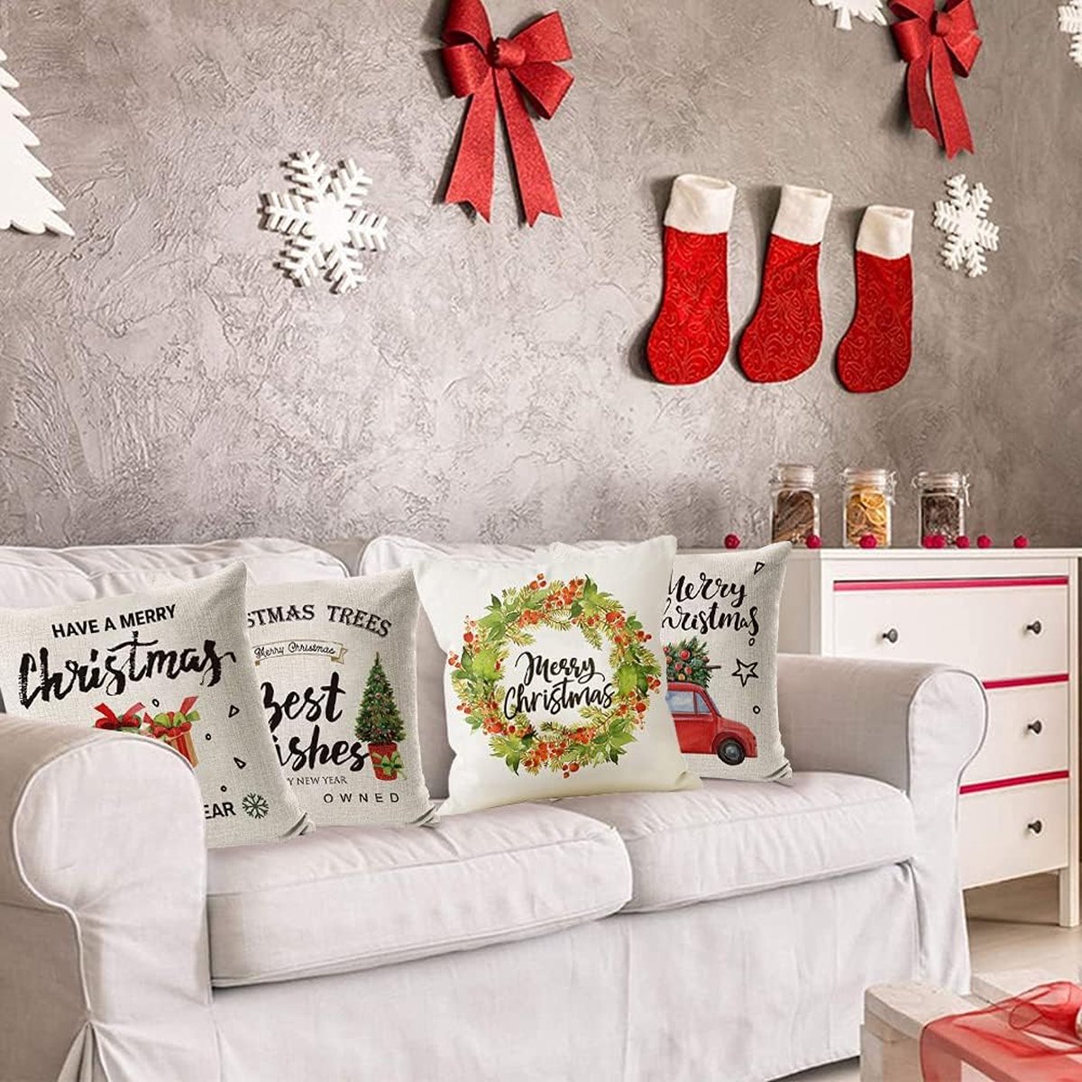 Kerst kussenhoes: sfeer en comfort in huis