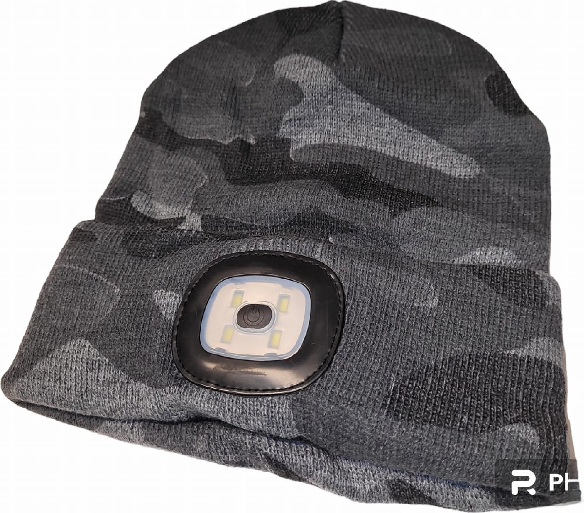 Muts-met LED-LAMPJE-Camouflage