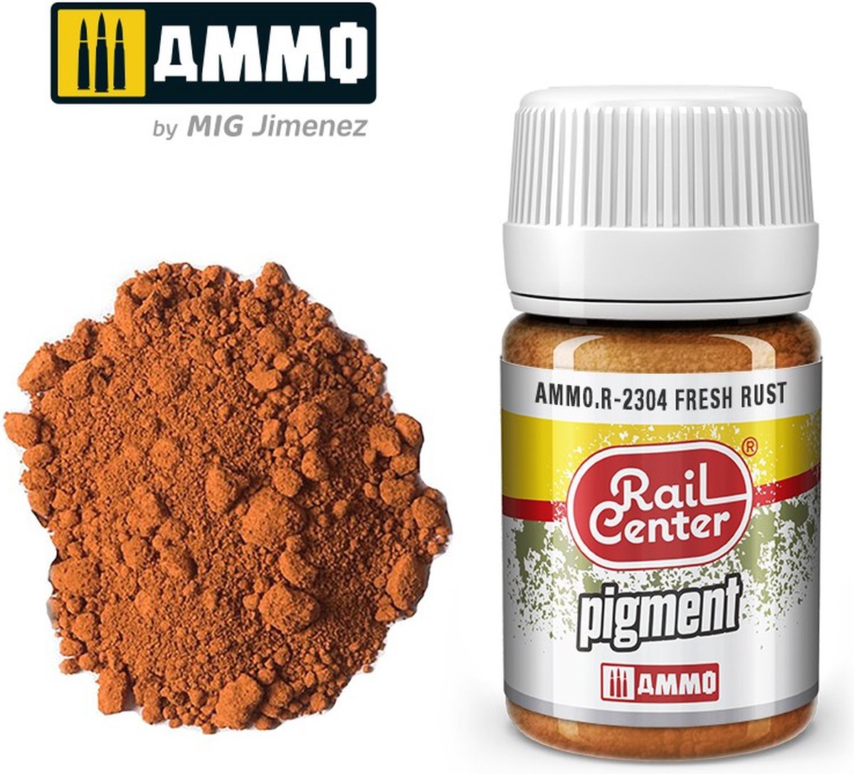 AMMO by Mig Jimenez Modelbouwdecoratie - MIG R2304 Rail Center - Fresh Rust - Pigments - 35 ml Effecten potje