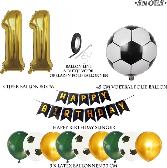 Set de ballons en aluminium 5 pièces Champion de Voetbal
