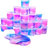 Partizzle 24x Unicorn Slijm Pakket - Eenhoorn Uitdeelcadeautjes - Grabbelton Maken Slime Speelgoed - Traktatie Cadeautjes voor Kinderen - Roze