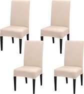 Set van 4 of 6 stretch stoelhoezen voor eetkamerstoelen, afneembare wasbare stoelbescherming decoratie stoelhoes voor hotel, ceremonie, banket, keuken, restaurant, huis, bruiloft, feest