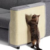 Navaris katten krabmat - Bescherming van meubels - Voor banken en stoelen - Krabbescherming - Voor de linkerkant - Lichtgrijs