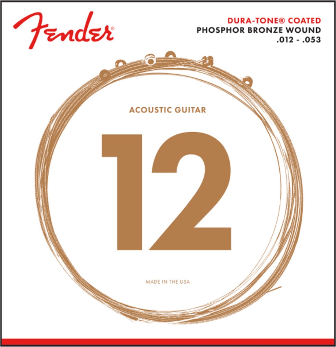 Fender 860L Phosphor Bronze Coated - Akoestische gitaarsnaren