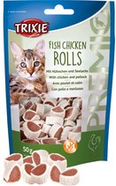 Trixie Fish and Chicken rolls - kattensnack - 5 zakjes van 50 gram -