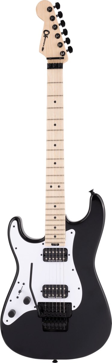 Charvel Pro-Mod So-Cal Style 1 HH FR M LH Lefthand Gloss Black - ST-Style elektrische gitaar
