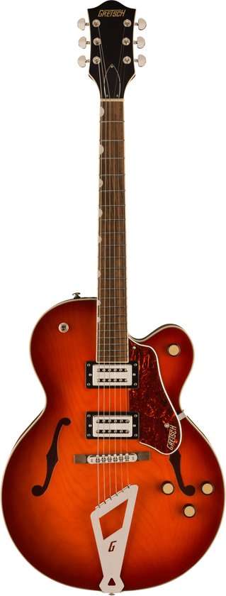 Foto: Gretsch g2420 streamliner hollow body with chromatic ii tailpiece fireburst semi akoestische gitaar