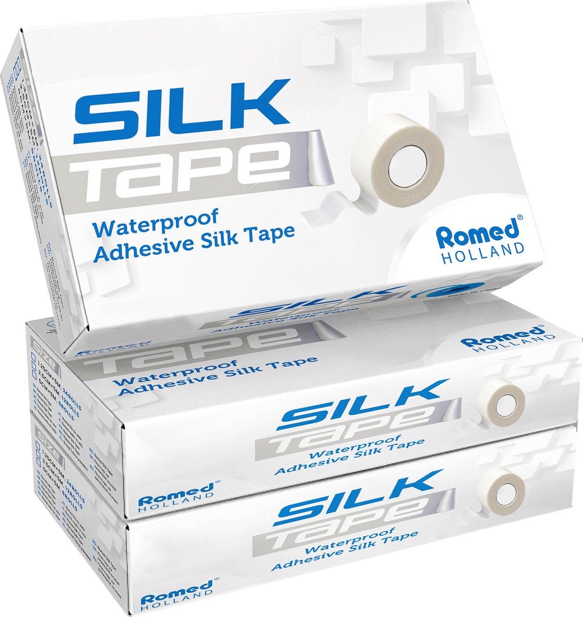 Romed Watervaste Zelfklevende Tape - 2,5CM x 5M - 12 rolletjes in 1 doos!