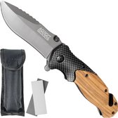 AdroitOutdoor Pocket Knife - Couteau de chasse - Couteau de Survie - Couteau - Multitool - 22CM - Nova X46