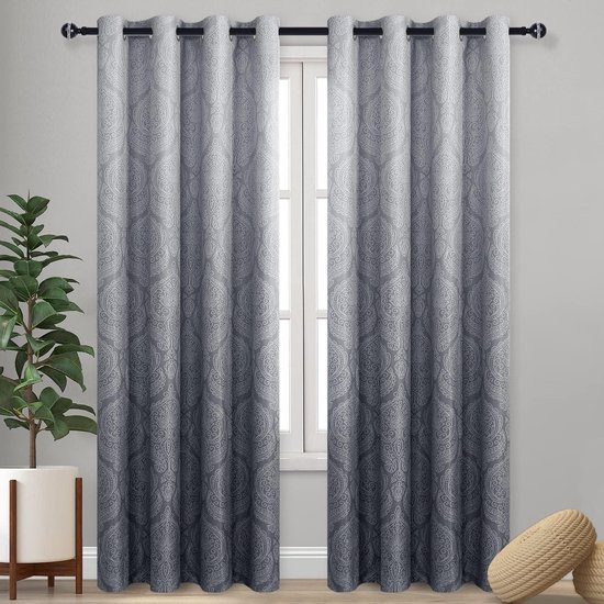 Warmte-Isolerende Gordijnen 140 x 260 cm met Ringen