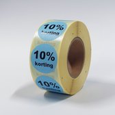 10 % de réduction sur les autocollants op rol - 1000 par rouleau - 35 mm bleu