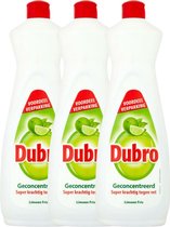 Dubro Handafwas Limoen 900ml - 3 Stuks - Voordeelverpakking