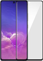 Geschikt voor Samsung Galaxy S10 Lite bescherming Gehard Glas bestendig transparant met zwarte omtrek