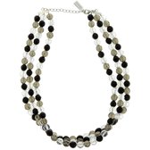 Collier de perles Behave Grey