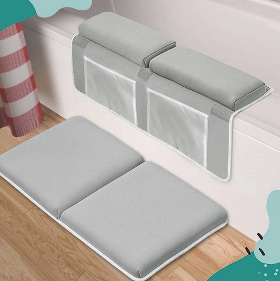 Badspeelgoed Organizer - Badspeelgoed - Badspeeltjes - Met Kniekussen en Ellebogensteun - Badspeelgoed Opbergen - Bad speelgoed - Badspeelgoed baby - Kado - Cadeau - Kerstcadeau van Vegmai — afbeelding 4