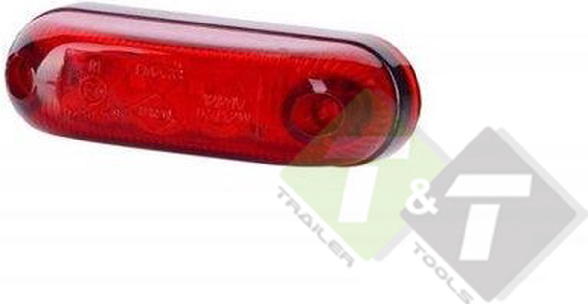Zijmarkeringslamp, Contourlamp Multi LED, rood, 12 tot 24 Volt
