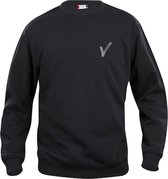 Security / Beveiliging kleding - Clique - Sweater Zwart inclusief Borstlogo (V-tje) en Ruglogo (SECURITY) - Maat XL - VOOR PROFESSIONALS