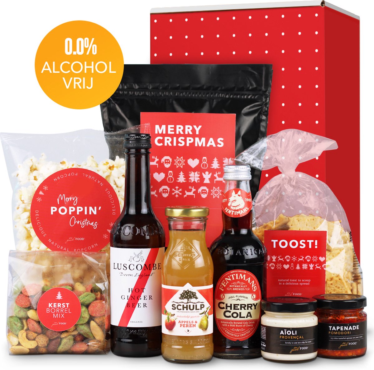 Kerstpakket - Voor Elk Wat Wils - ALCOHOLVRIJ