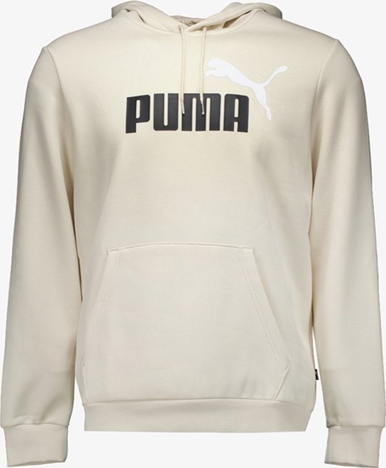 Sweat à capuche homme Puma ESS+ Col 2 Big Logo beige - Taille XL