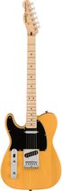 Squier Affinity Series Telecaster Lefthand MN Butterscotch Blonde - Elektrische gitaar voor linkshandigen