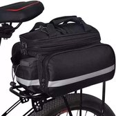 Fietstas voor bagagedrager, 2-in-1 waterdichte fietstas, bagagedragertas achter, voor fietszitting, outdoor, fiets, mand, schoudertas, handtas