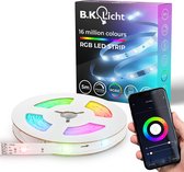 B.K.Licht - RGBIC LED Strip - 5 meter - smart WiFi - muzieksensor - lopende verlichting - slimme verlichting - met App